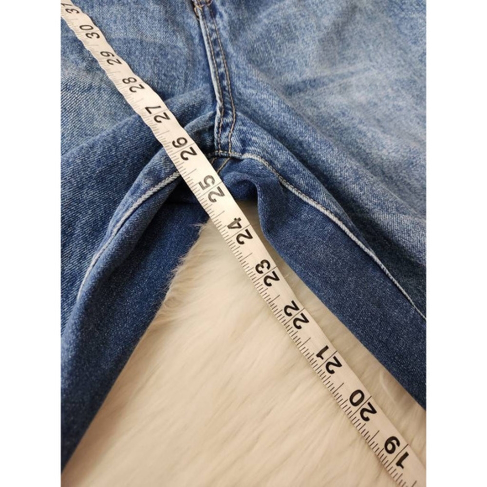YMI‎ Womens Dream Cropped Skinny Jeans Blue Distressed High Rise 11/30 - Picture 5 of 7